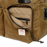 48 Hr Tin Cloth Duffle, Dark Tan and Brass