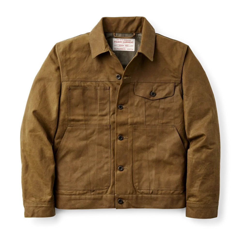Tin Cloth Short Lined Cruiser Jacket, Dark Tan