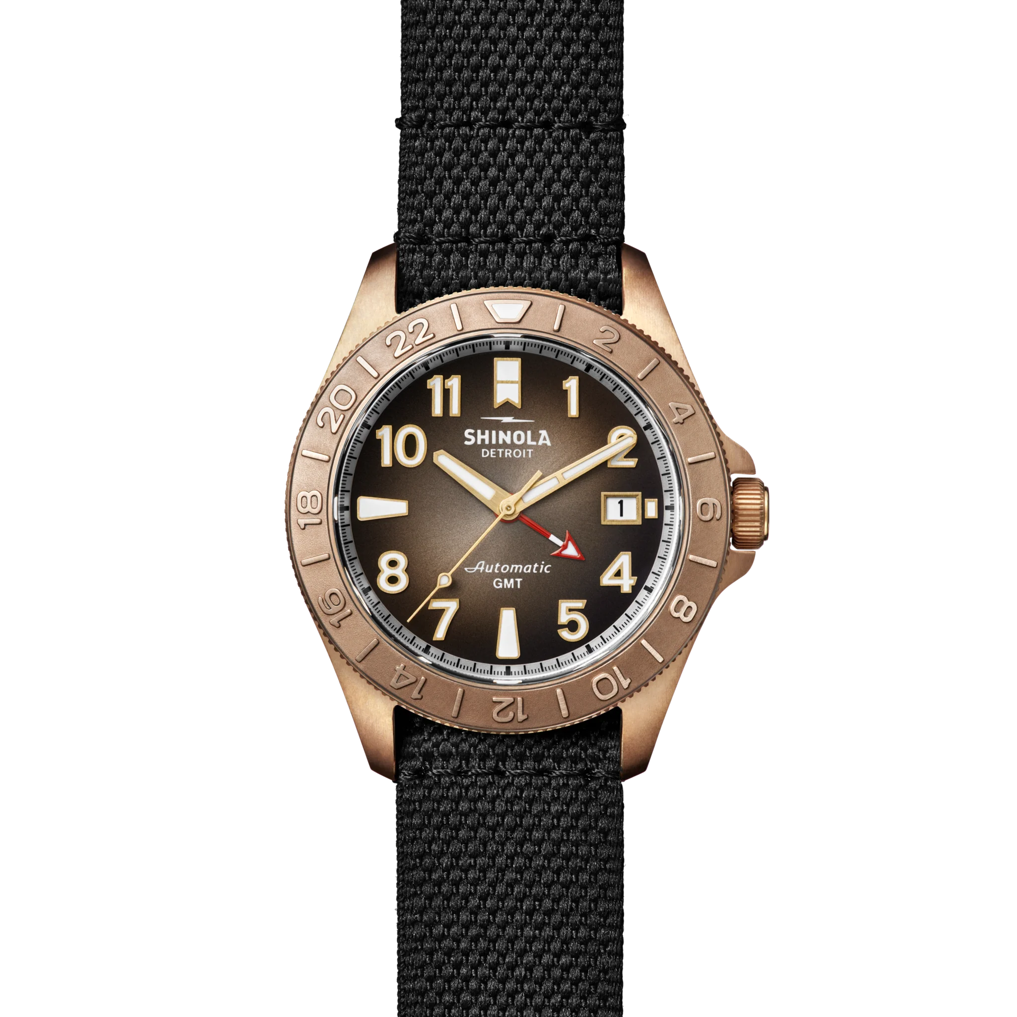 40mm Bronze Monster GMT Automatic Watch