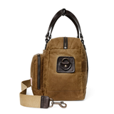 48 Hr Tin Cloth Duffle, Dark Tan and Brass