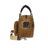 48 Hr Tin Cloth Duffle, Dark Tan and Brass