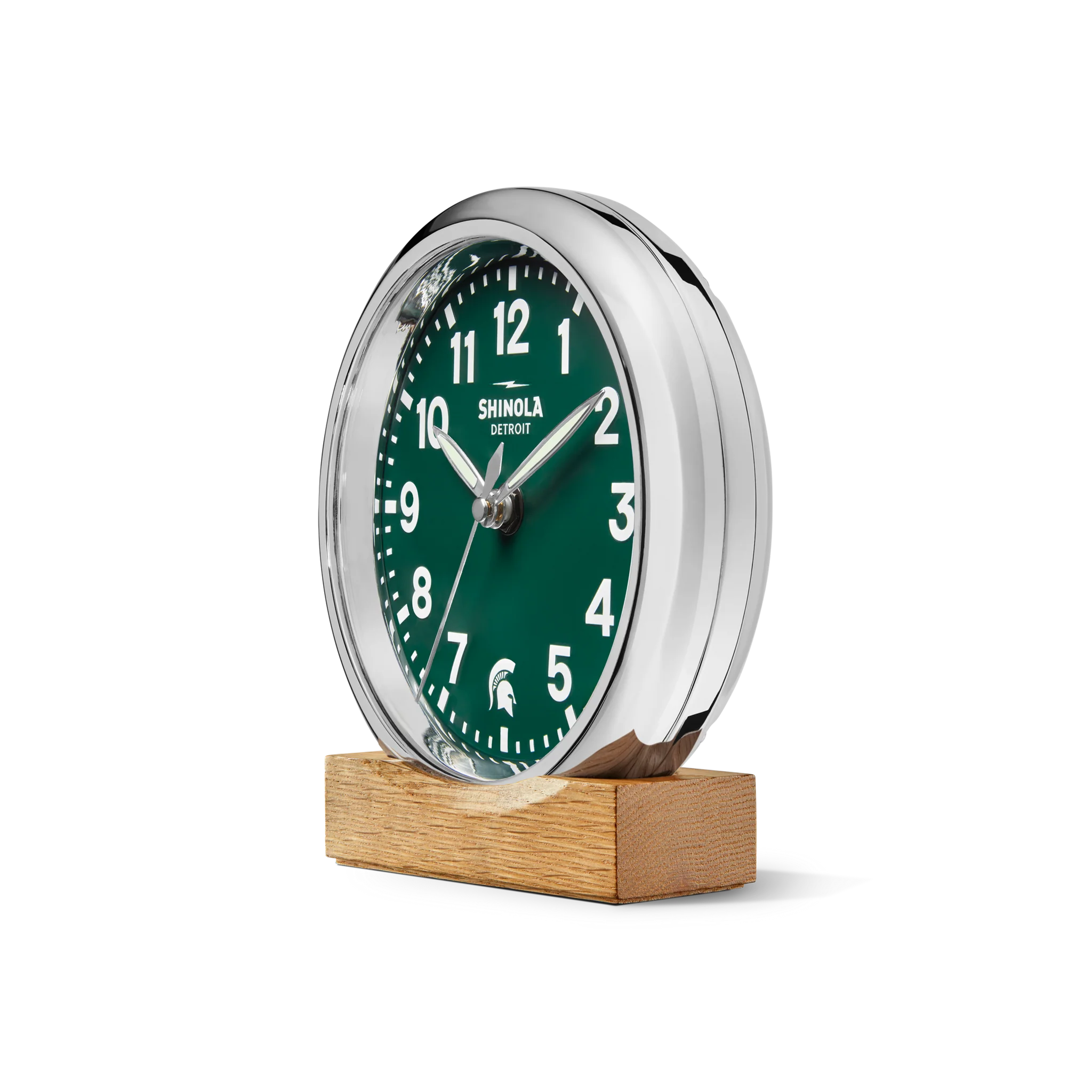 Shinola | The Runwell 6" Desk Clock, Spartan Green