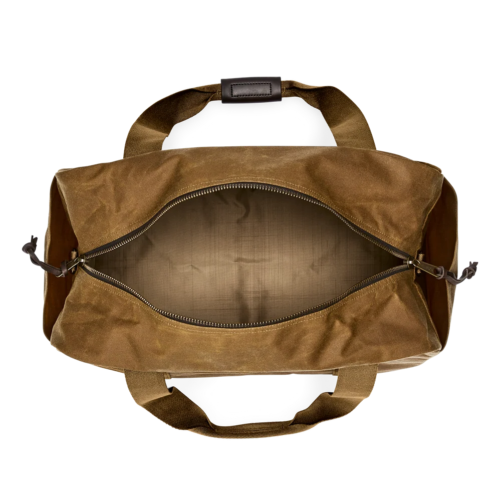Medium Tin Cloth Duffle Bag, Dark Tan