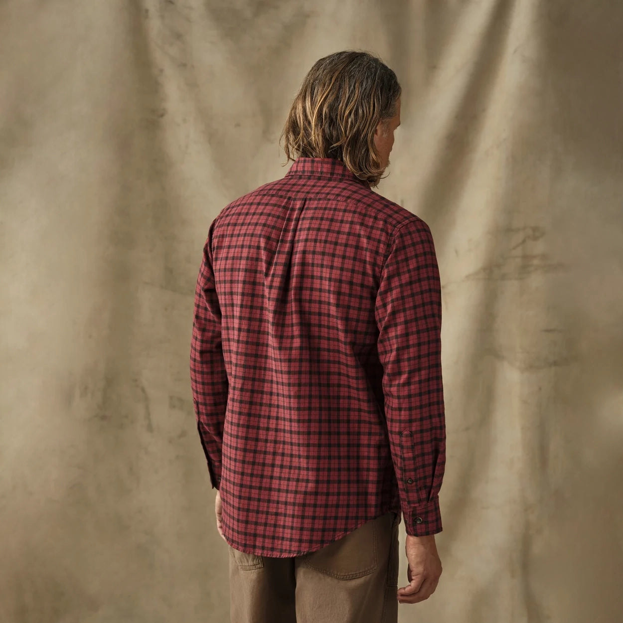 Lightweight Alaskan Guide Shirt, Port / Black Plaid