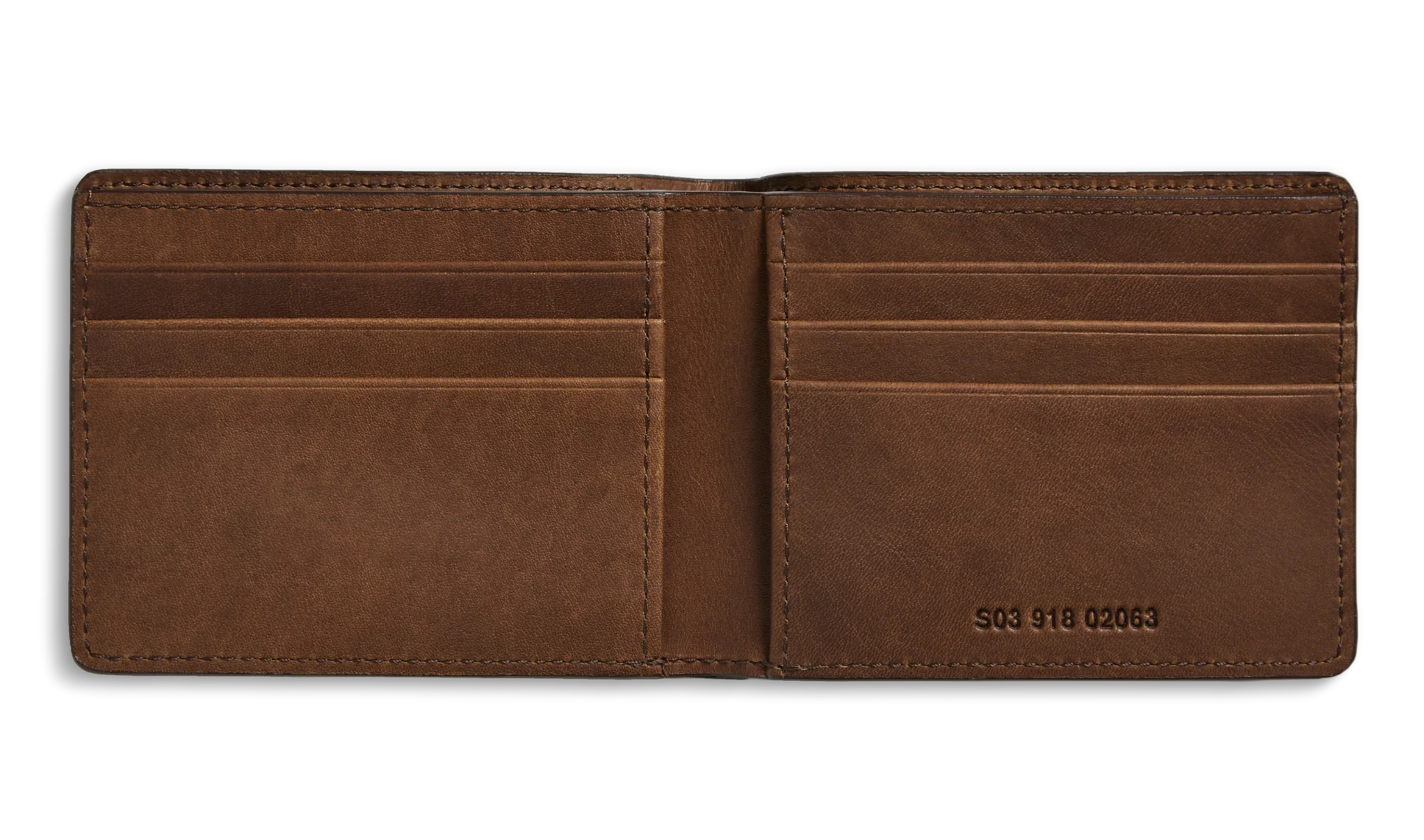 Shinola | Slim Bifold Navigator Wallet, Medium Brown