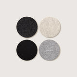 Round Coasters 4 Pack, Noir Multi