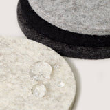 Round Coasters 4 Pack, Noir Multi