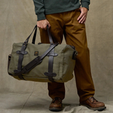 Medium Rugged Twill Duffle Bag, Otter Green