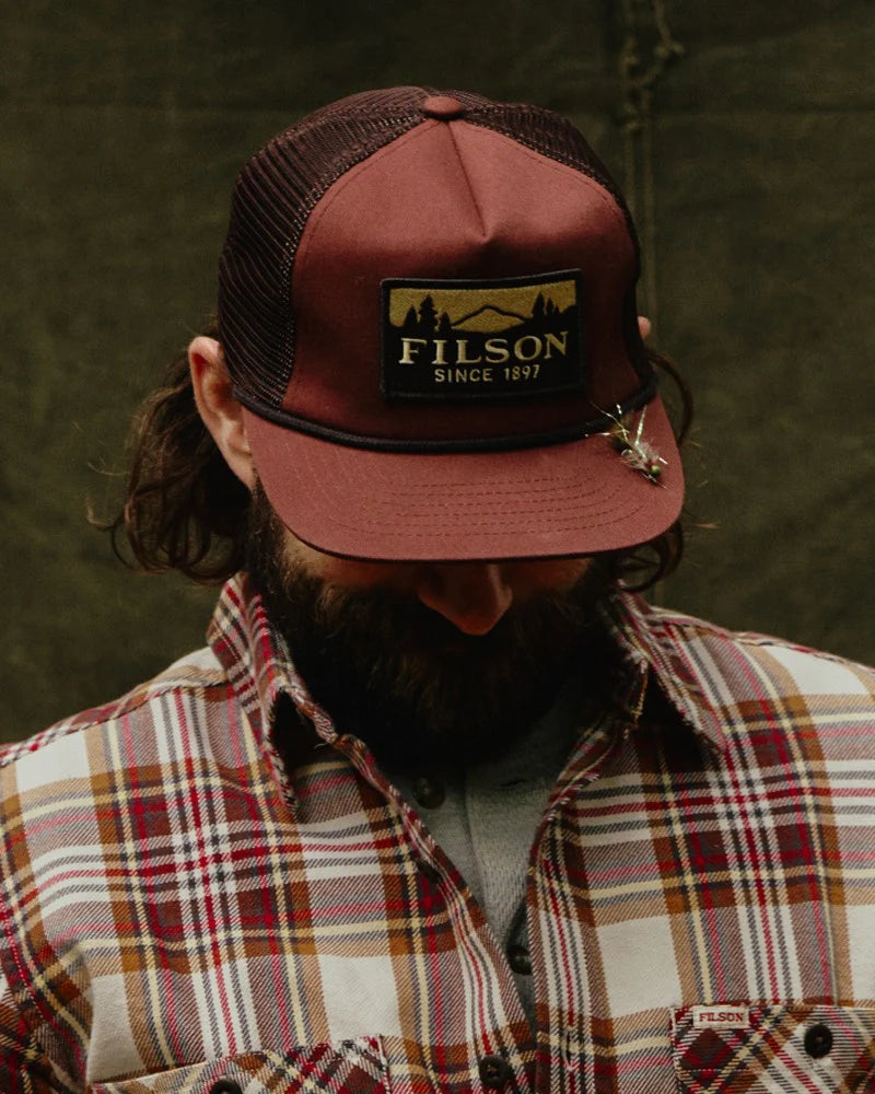 Scenic Trucker Mesh Cap, Redwood