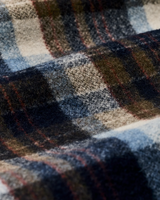 Wool Jac-Shirt, Brown and Light Blue Multi Plaid