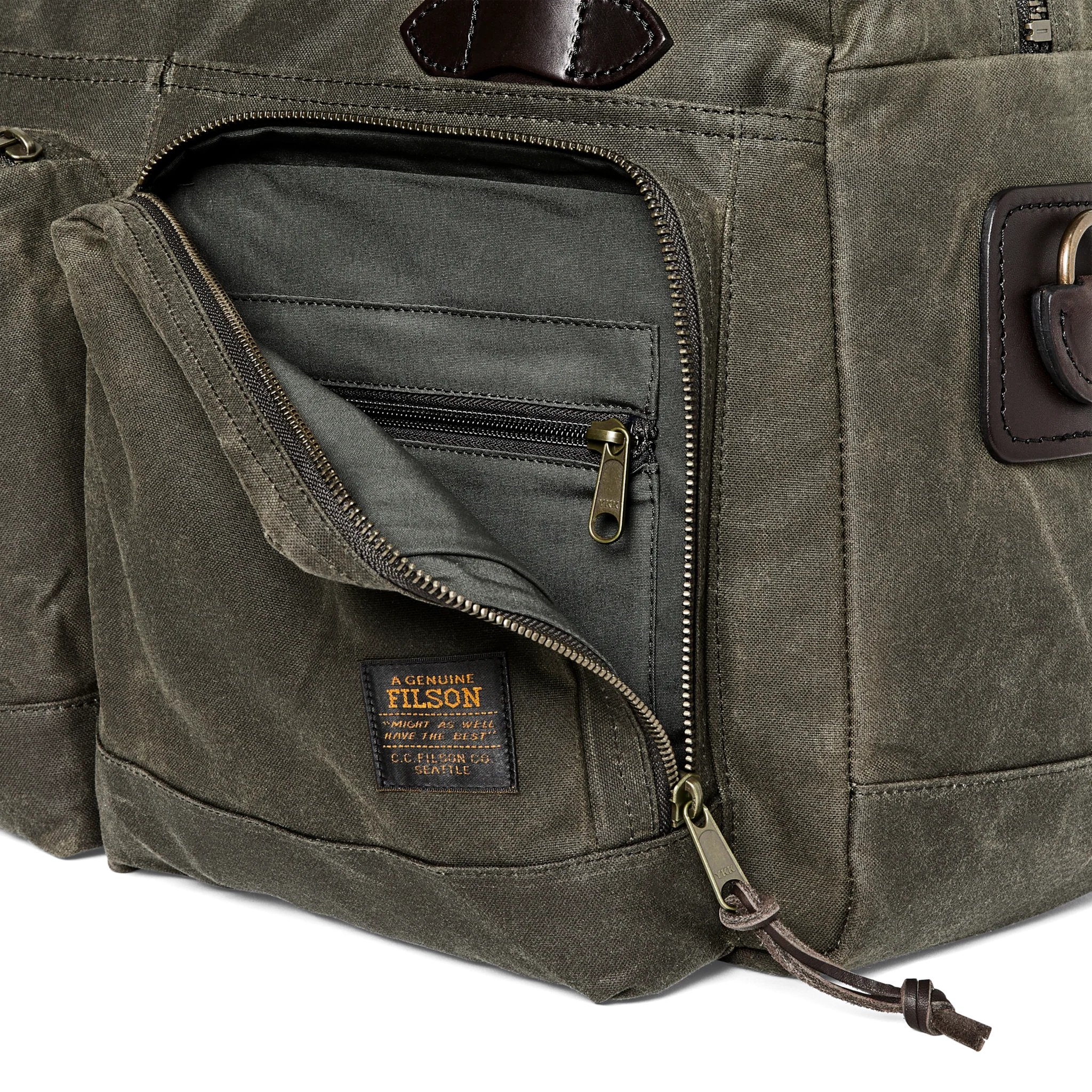 48 Hour Tin Cloth Duffle Bag, Otter Green