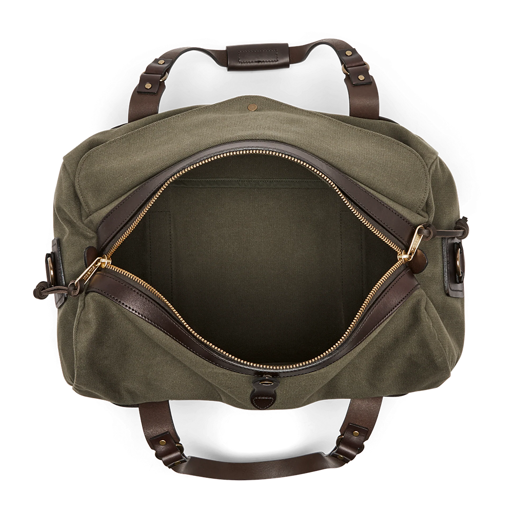 Medium Rugged Twill Duffle Bag, Otter Green