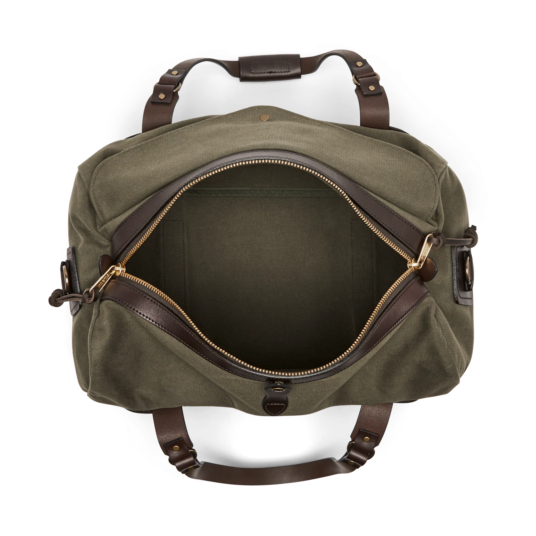 Medium Rugged Twill Duffle Bag, Otter Green