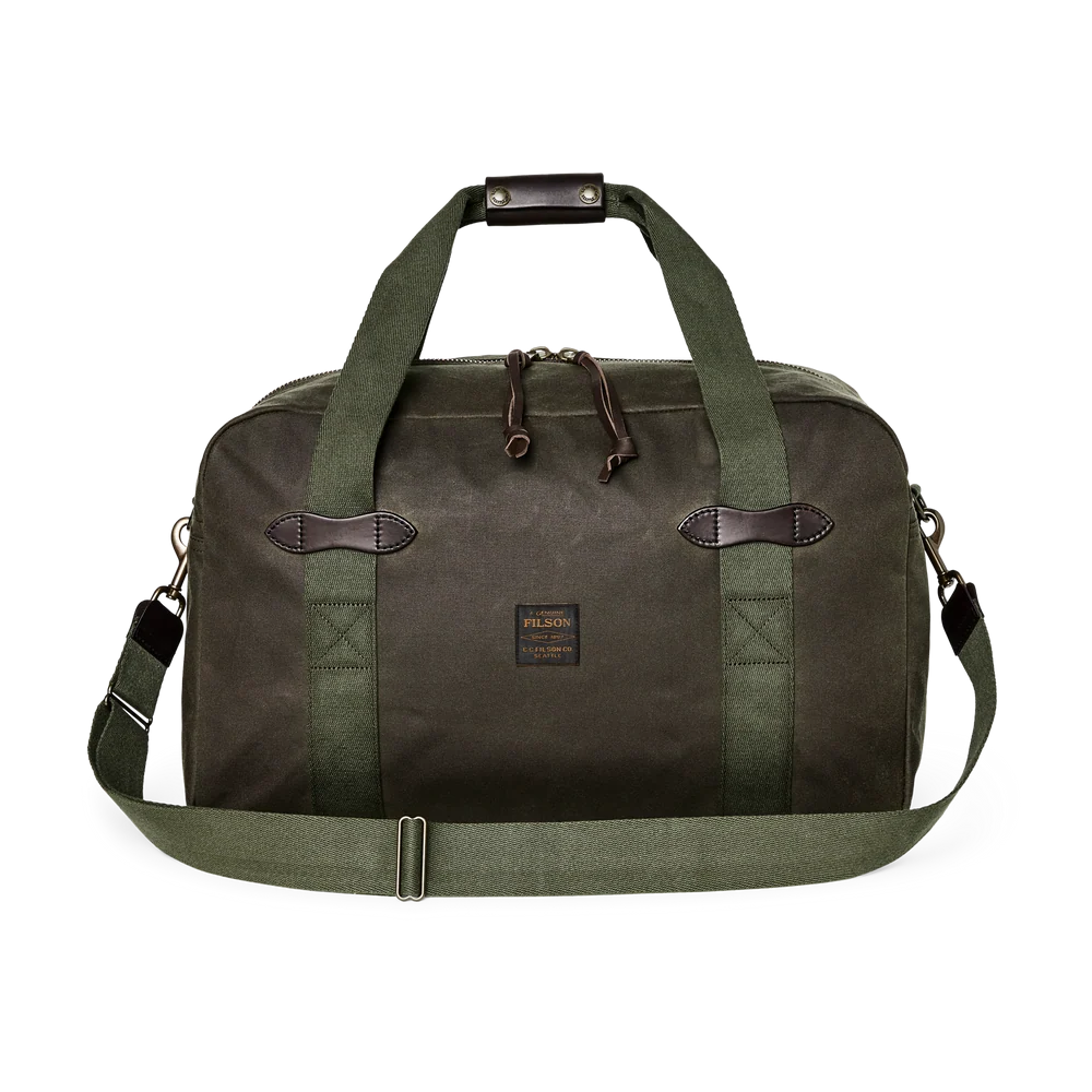 Medium Tin Cloth Duffle Bag, Otter Green