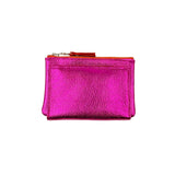 Nico Wrap Wallet, Texture Matte Foil Electric Pink