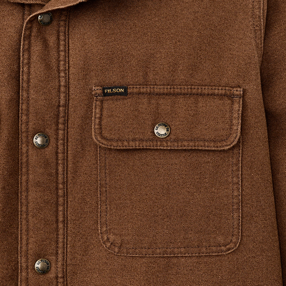 Fleece Lined Jac-Shirt, Brown