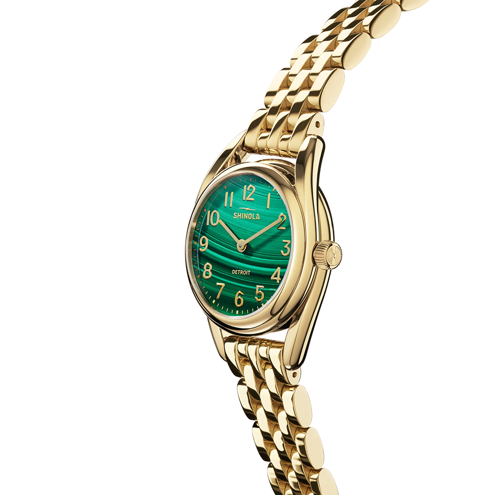 30.5mm Malachite Derby Watch