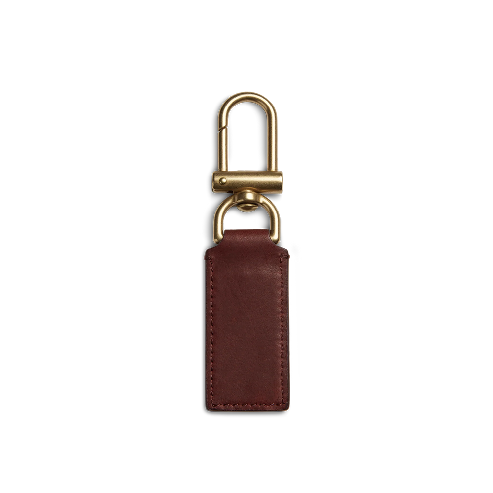 Birdy Leather Key Fob, Merlot