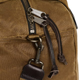 Small Tin Cloth Duffle Bag, Dark Tan