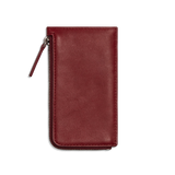 Shinola | Birdy Zip Around Leather Card Case, Merlot