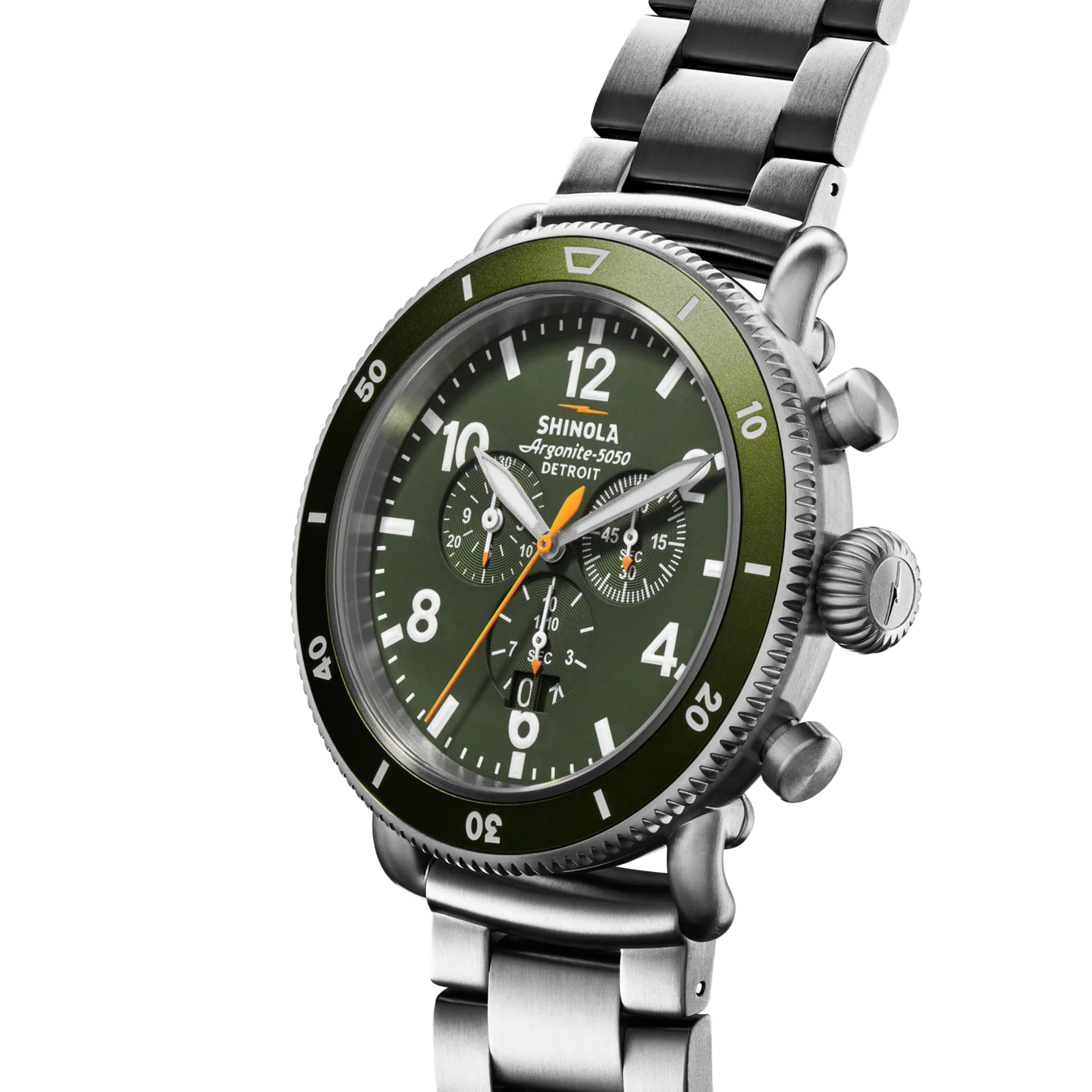 Shinola | 48mm Runwell Sport Chronograph Watch, Olive