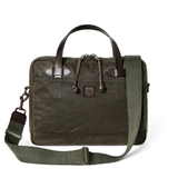 Tin Cloth Compact Briefcase, Otter Green