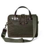 Tin Cloth Compact Briefcase, Otter Green