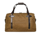 48 Hr Tin Cloth Duffle, Dark Tan and Brass