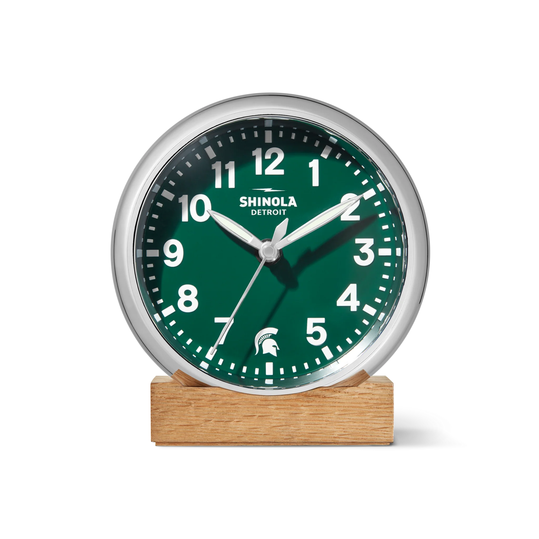 Shinola | The Runwell 6" Desk Clock, Spartan Green