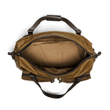 48 Hr Tin Cloth Duffle, Dark Tan and Brass