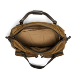 48 Hr Tin Cloth Duffle, Dark Tan and Brass