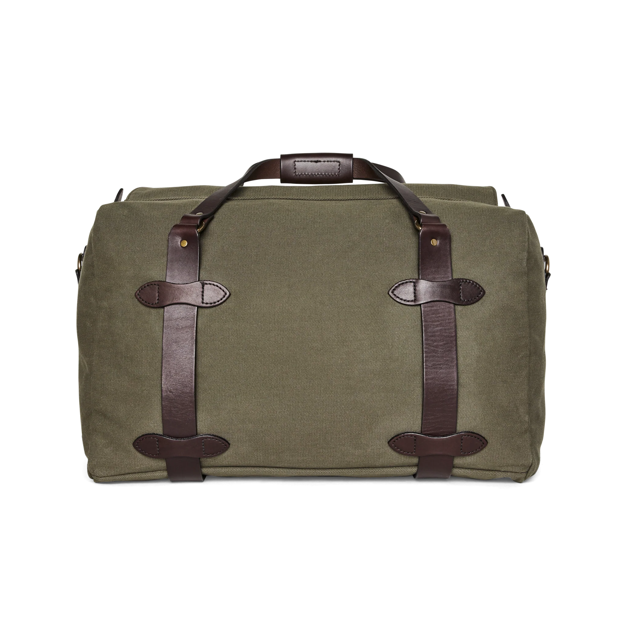 Medium Rugged Twill Duffle Bag, Otter Green