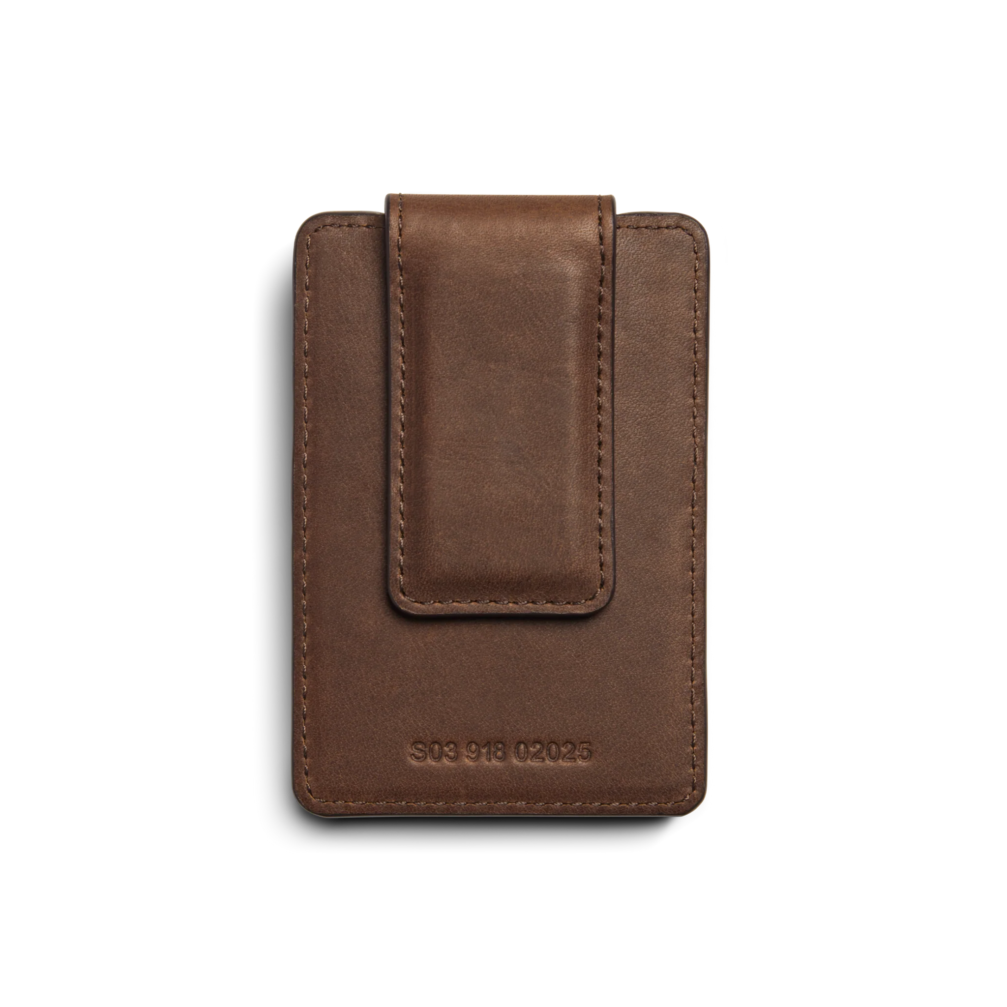 Shinola | Magnetic Money Clip Card Wallet, Medium Brown