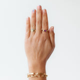 Pink Sapphire Slip Signet Ring