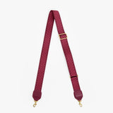 Adjustable Crossbody Strap, Plummy Checkered