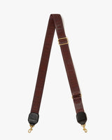 Adjustable Crossbody Strap, Chocolate Bonjour Au Revoir