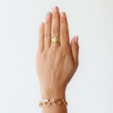 Wide Hammered Dot Band