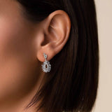 Suzanne Kalan | 18k Mini Pear Baguette Diamond Earrings
