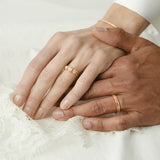 Classic White Diamond Three-Stone Hexagon Ring
