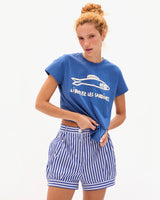 Classic Tee, French Blue Liberez Les Sardines