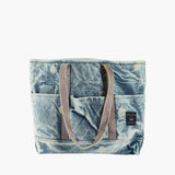 Construction Tote, Faded Denim Moon