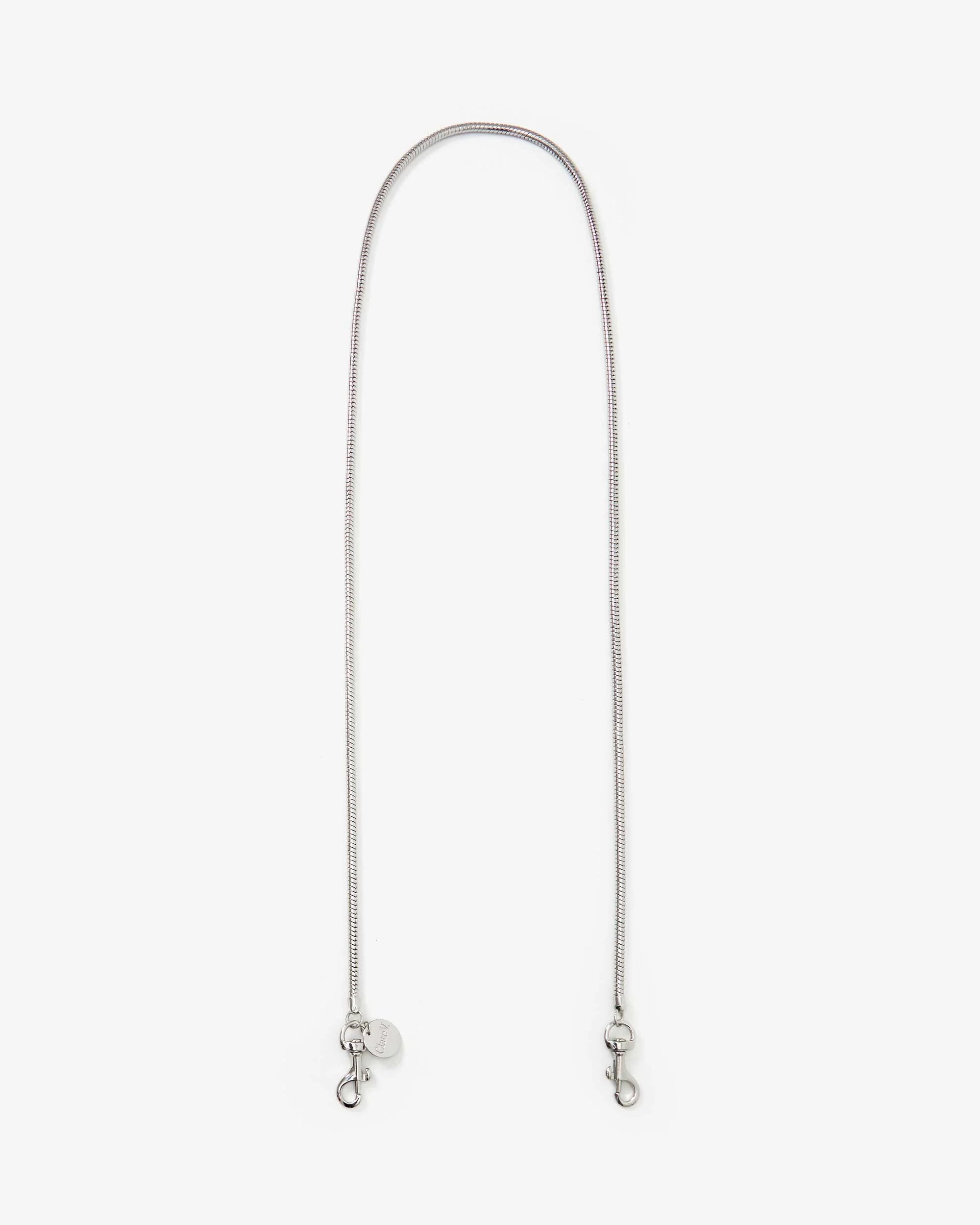 Snake Chain Crossbody Strap, Silver