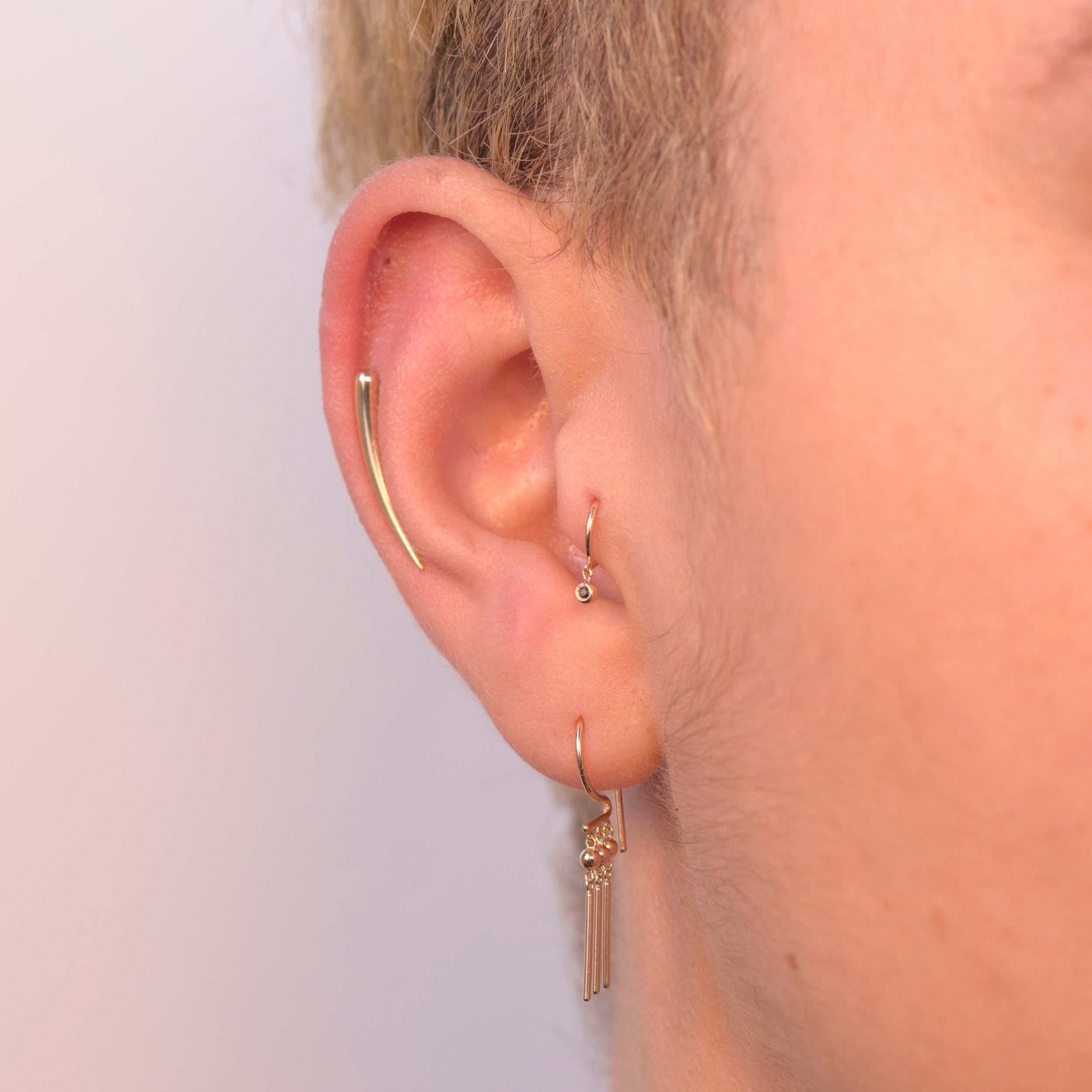 Loopdie R Bar Earring (Single)