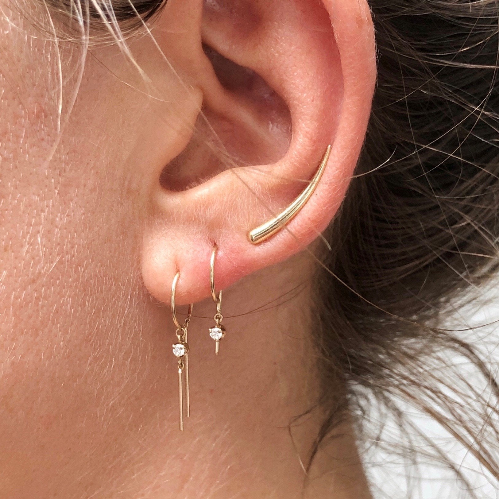 Diamond Chime Earring (Single)