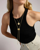 33" Latch Chain with Diamonds