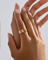 Monday Morning 4mm Mood Ring with Diamonds
