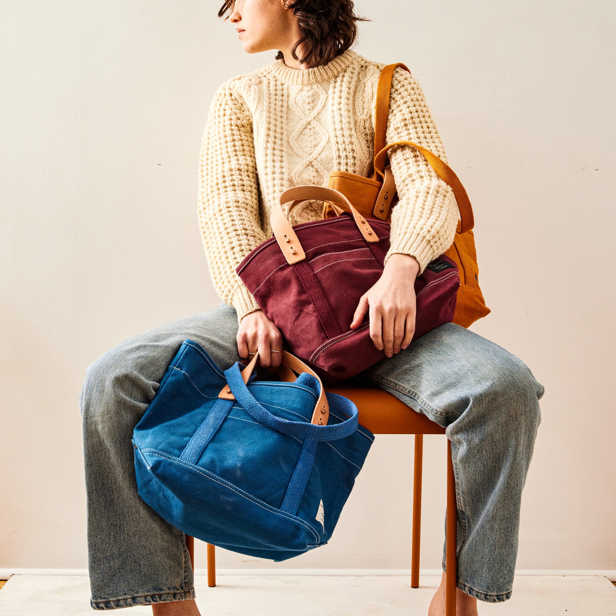 Lunch Tote, Indigo