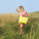 Small East West Tote, Lime