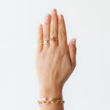Hessonite Garnet Ring