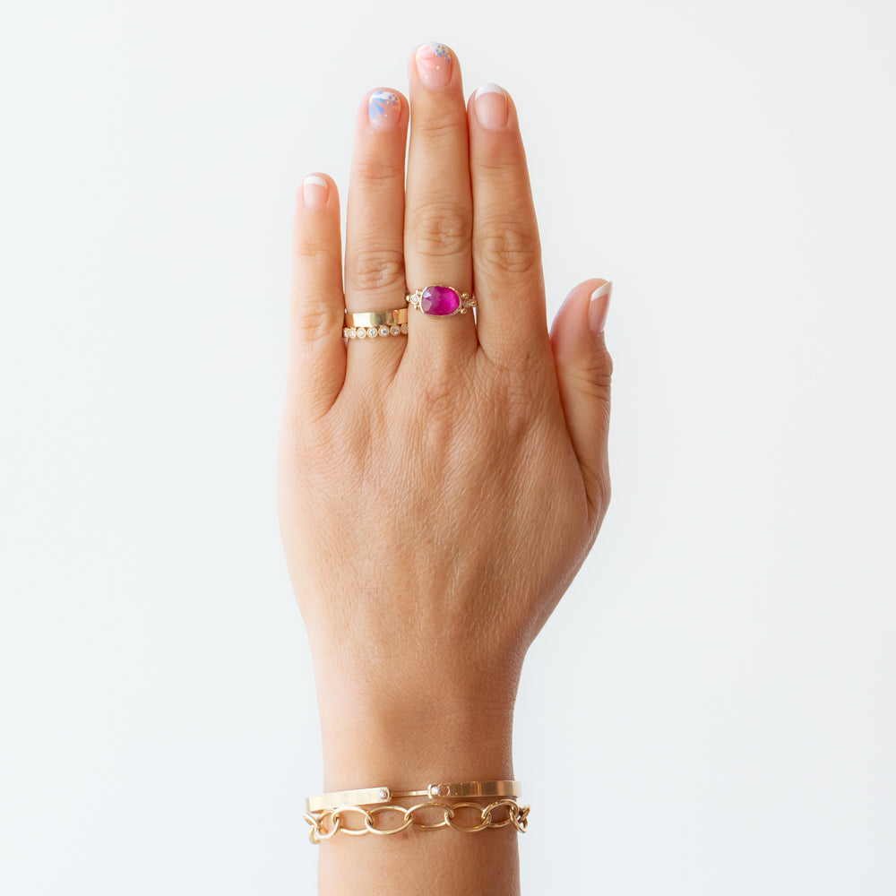 Ruby Ring with Diamonds